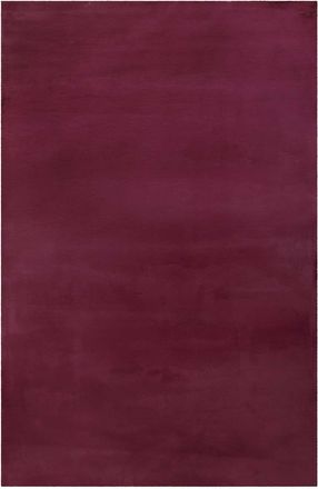 Esprit Alfombra efecto piel de conejo púrpura para salón, dormitorio 70x140