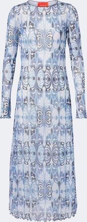 La DoubleJ Slinky Swing printed midi dress