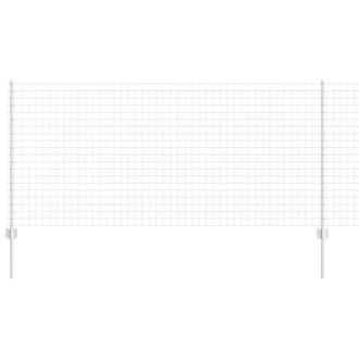 Berkfield Home Euro Fence with 10 U Posts Silver 1x10 m Steel