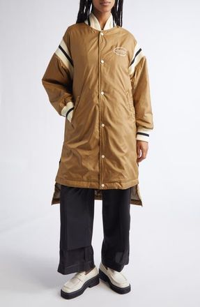 Undercover Varsity Insulated Coat in Beige at Nordstrom, Size 2