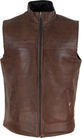 TruClothing Japanese Style Leather Waistcoat Gilet