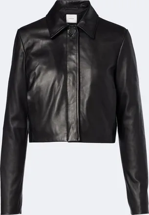 Vince Cropped leather jacket