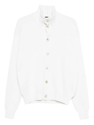 Tom Ford button-fastening high-neck cardigan - White