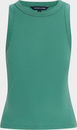 Veronica Beard Jordyn Cropped Tank Top