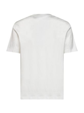 Brunello Cucinelli Mens Crewneck T-Shirt White Cotton T-Shirts And Polos