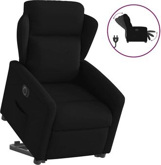 vidaXL Vidaxl - Sill&oacute;n El&eacute;ctrico Reclinable Elevable De Tela Negro