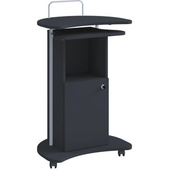 ebuy24 Ebuy24 - Console per altoparlanti mobile in legno vcm Dimensioni ca. a. 93 a 111x l. 56x t. 41 cm Scrollable con cassetto Scrivania in piedi - Komil