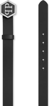 Philipp Plein Belt Hexagon Luxe Women in Black/nickel at Nordstrom, Size 80