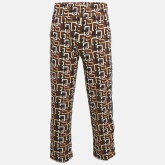 GCDS Gcds Brown Logo Print Jersey Trackpants
