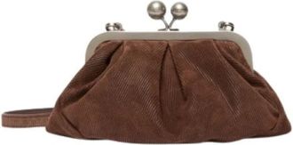 Max Mara Clutch Pasticcino - Dames - Clutches - Bruin - ONE Size - Leer - Tassen