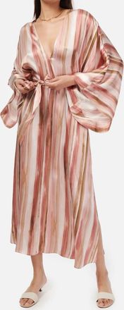 Cami NYC Xanthe Kaftan Dress In Painterly Stripe