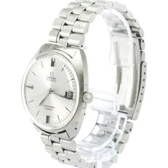 Omega Pre-owned Watches, male, Gray, Size: ONE SIZE Pre-owned Seamaster cosmic automatic watch