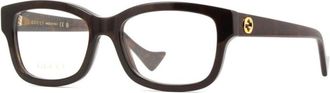 Gucci Ladies Black Rectangular Eyeglass Frames GG1259O 005
