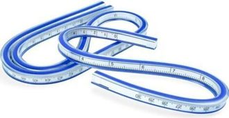 OEM Regla Flexible (30 Cm + 60 Cm), Regla Curva, Regla De Serpiente Creativa De Doble Cara Para La Escuela, El Estudio, El Dibujo, La Ropa Y La Carpinter&iacute;