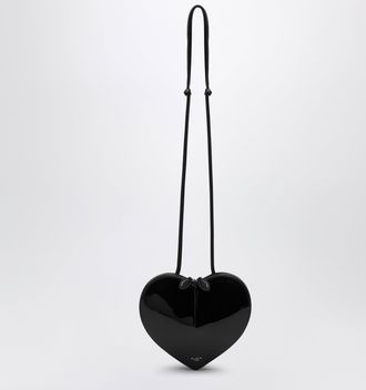Alaia Le Coeur black patent leather bag
