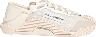 Dolce & Gabbana Womens White Lace Ns1 Low Top Sneaker Sports Shoes