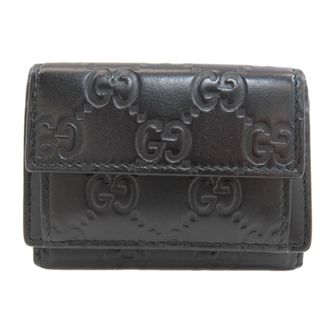Gucci Black Leather Wallet (Tri-Fold) (Pre-Owned)