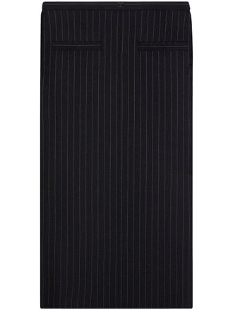 Courr&egrave;ges Gonna Heritage lunga gessata - Nero