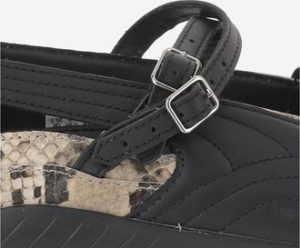 Puma Womens Ballet Flats Speedcat Animal Print Multicolour Leather And Fabric