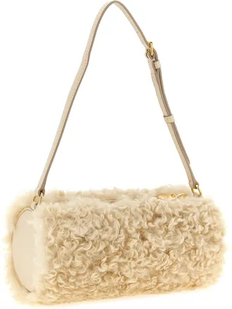 Stella McCartney Shearling Clutch - Beige