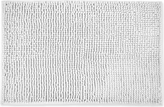 TJ Hughes Noodle Soft Touch Non-Slip Bathroom Rug in White - TJ Hughes