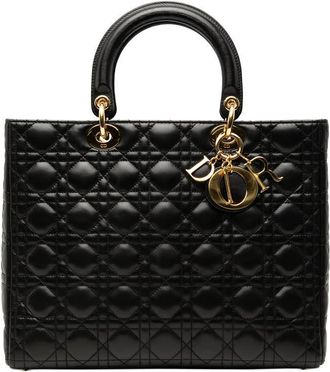 Dior Pre-owned Dior Large Lambskin Cannage Lady Ladies 4LCVUWRR5JPAWDI1