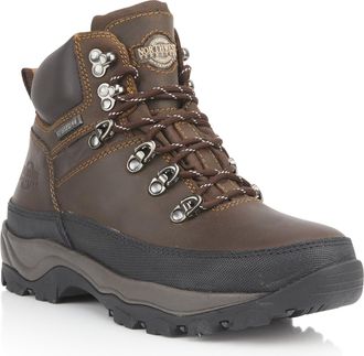 Northwest Territory Mens Rayrock Lace Up Premium Leather Waterproof Hiking/Walking Boot (10 UK, Waxy Brown, numeric_10)