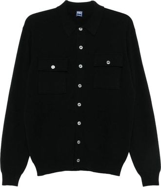 Fedeli Button-up Chest-pocket Cardigan