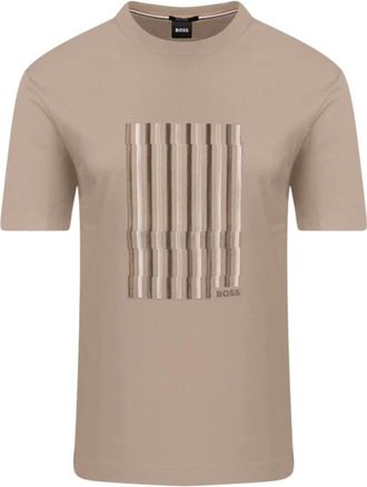 HUGO BOSS Hombre, Camisetas, Beige, Talla: S