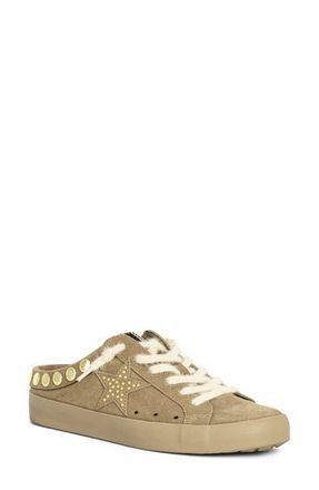 Shushop Pia Studded Sneaker Mule in Camel Suede at Nordstrom, Size 7.5