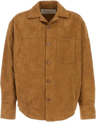 Ami Light Brown Solid Overshirt
