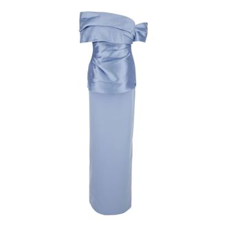 Solace London Lucine Maxi Dress - - Dresses - Donna - Blu - XS