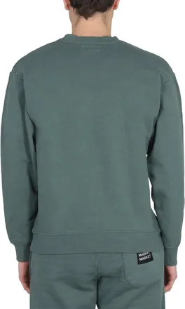 Market Vintage Wash Cross-Neck Sweatshirt - Green