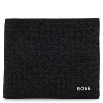 HUGO BOSS Perforated Monogram Motif Billfold Wallet