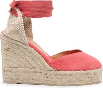 Castaner Chiara 110mm espadrilles - women - Rubber/Cotton/Raffia/Cotton/Calf Leather - 40 - Pink