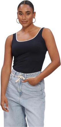 Nukus Nukus, Tops, Dames, Blauw, L, Katoen, Nukus Dames Juba Singlet Donkerblauw - Maat S