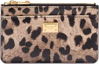 Dolce & Gabbana Leopard Print Card Holder