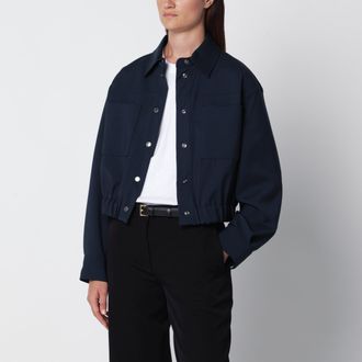Max Mara Giacca corta blu in lana