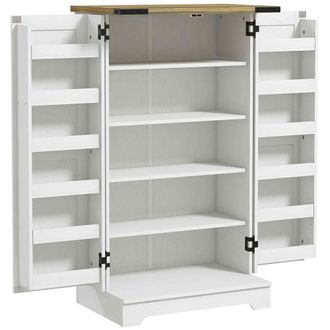 HOMCOM Armario despensa cocina 60x40x104 cm crema