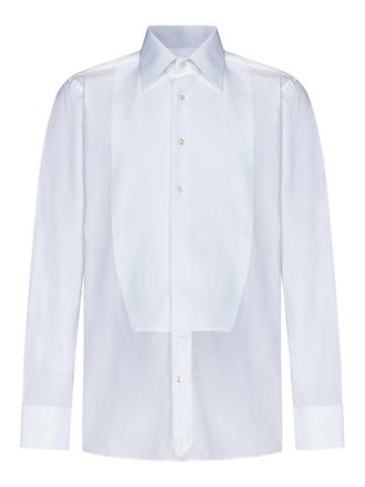 Tom Ford *Icon White Cotton Tuxedo Shirt