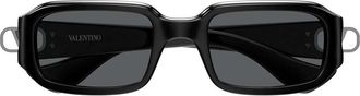 Valentino Sunglasses Vg0016 S 001 Black/Grey Women