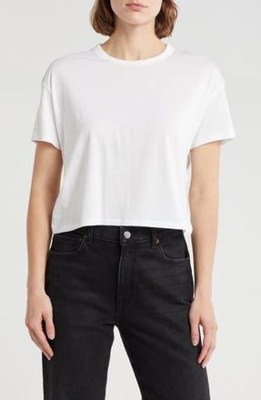 Rag & Bone Mai Boxy Crop T-Shirt in White at Nordstrom Rack, Size Large