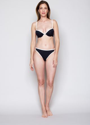 Joop Bikini-Hose JOOP Blanca Beach, Damen, Gr. 34, N-Gr, schwarz beauty, Obermaterial: 83% Polyamid, 17% Elasthan, Badehosen Bikini-Hose