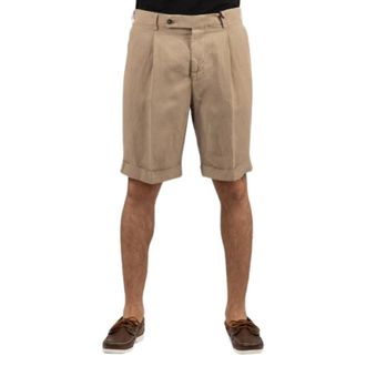 Berwick 1707 Casual Shorts, male, Brown, Size: XL Bermuda Elax