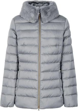 Geox Dames, Jassen, Grijs, Maat: XL Leer