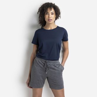 Isa Shorts ISA BODYWEAR Hose kurz, Damen, Gr. XL, N-Gr, grau, melange, Obermaterial: 90% Modal CMD. 10% Elasthan EL., Hosen Shorts