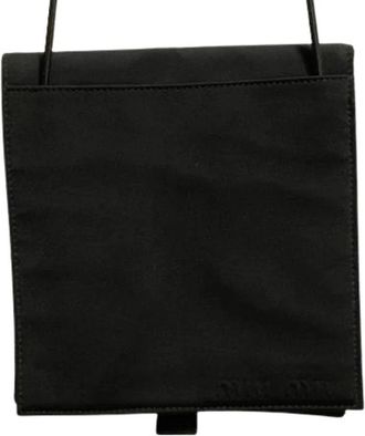 Miu Miu Pre-owned Nylon Shoulder Bag - Dames - Vintage Schoudertas - Zwart - ONE Size - Nylon - Vintage