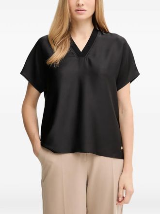Joseph Ribkoff V-neck blouse - Black