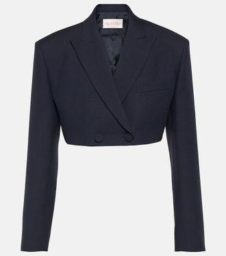Valentino Blazer cropped in Crêpe Couture