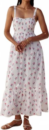 PINK CITY PRINTS Malibu Maxi Dress In Jaipur Ditsy